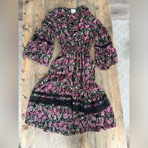NWOT-MISA MIDI Floral Dress